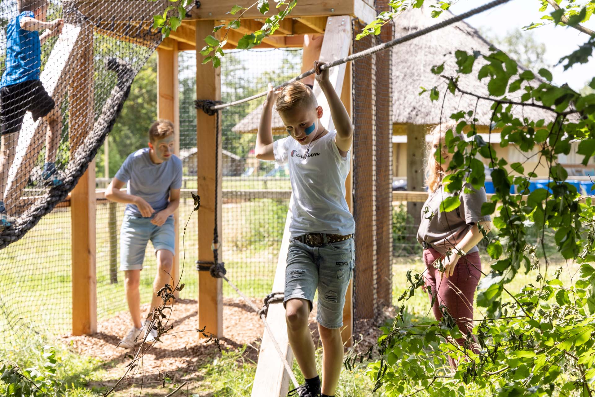 Kinderen spelen bij De Buitenplaats in Winterswijk