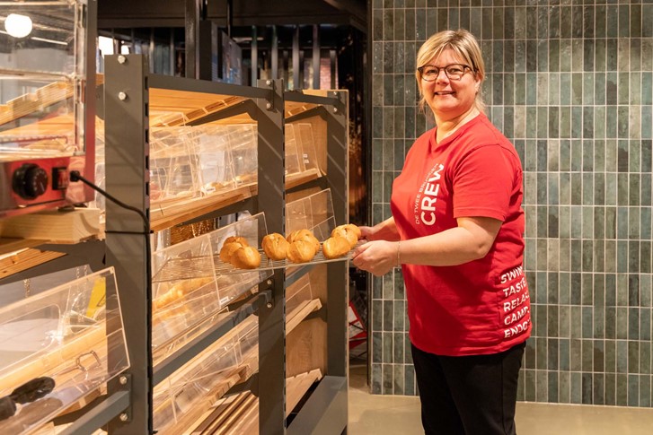 Supermarkt medewerker